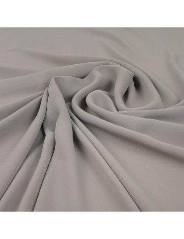 Tissu mousseline uni gris