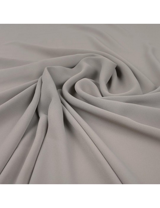 Tissu mousseline uni gris