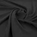 Tissu polyester uni noir