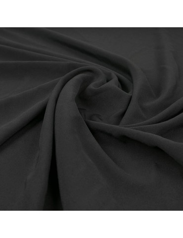 Tissu polyester uni noir