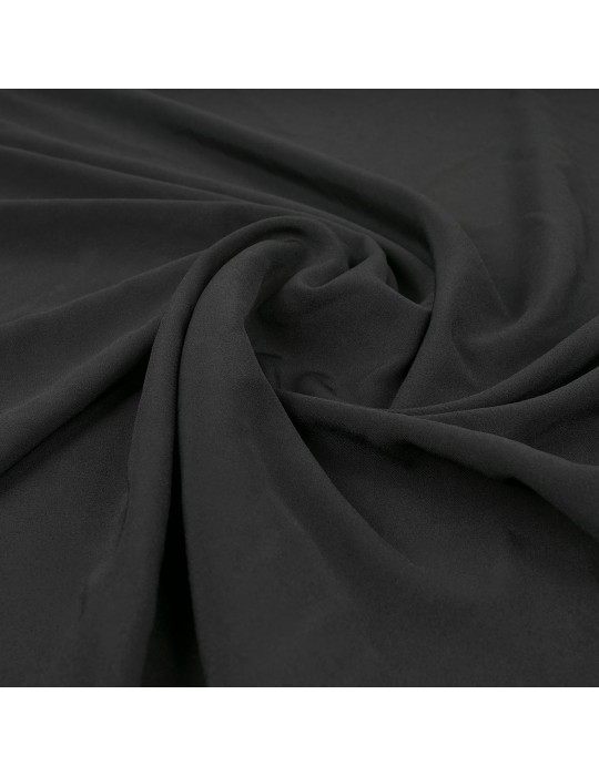Tissu polyester uni noir
