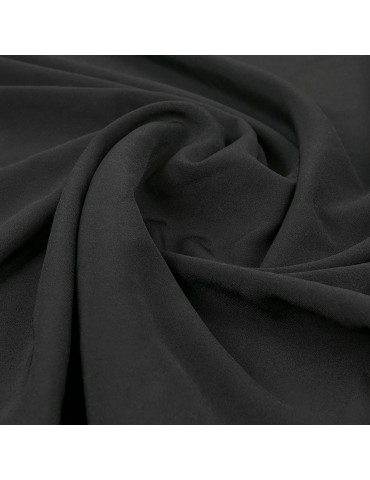 Tissu polyester uni noir