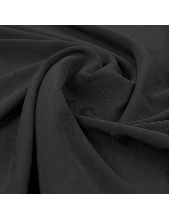Tissu polyester uni noir