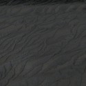 Tissu jersey feuille noir Tissu jersey feuille noir