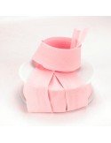 Biais replié 40 mm rose
