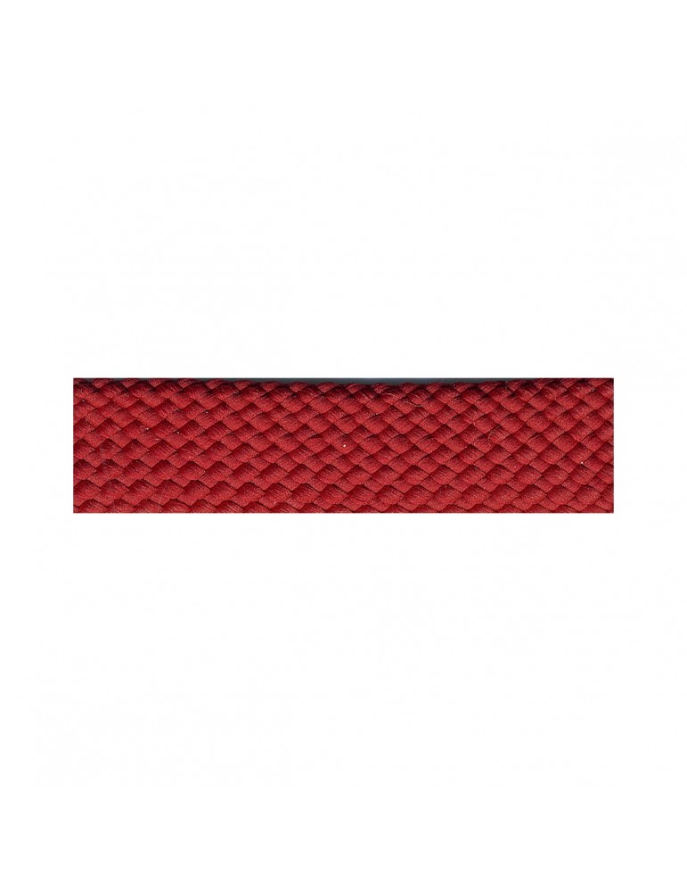 Tresse aspect cuir 20 mm  rouge