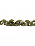 Galon paillettes 18 mm  doré