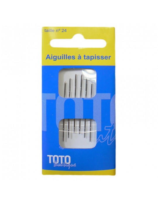 Aiguilles à tapisser N°24 6 pcs