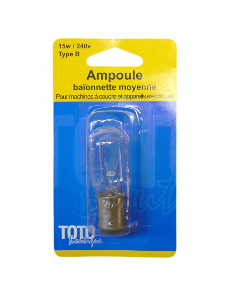 Ampoule baïonnette moyenne Ampoule baïonnette moyenne