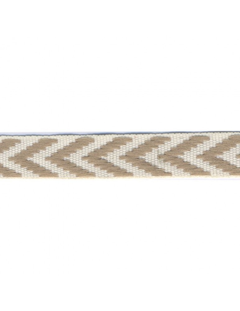Galon chevrons 10 mm beige