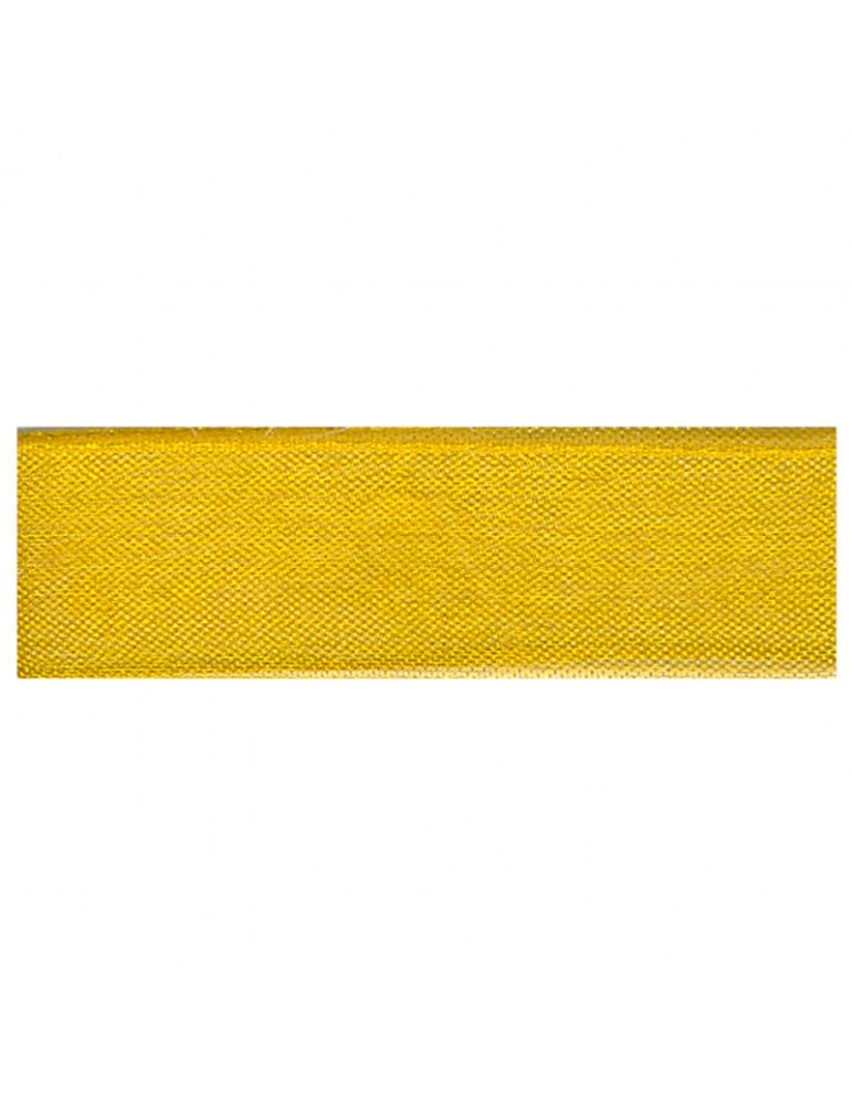 Ruban voile 10 mm jaune