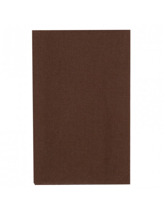 Pièce percale thermocollante marron