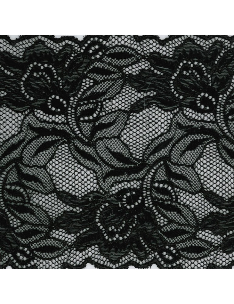 Dentelle élastique 168 mm noir Dentelle élastique 168 mm noir