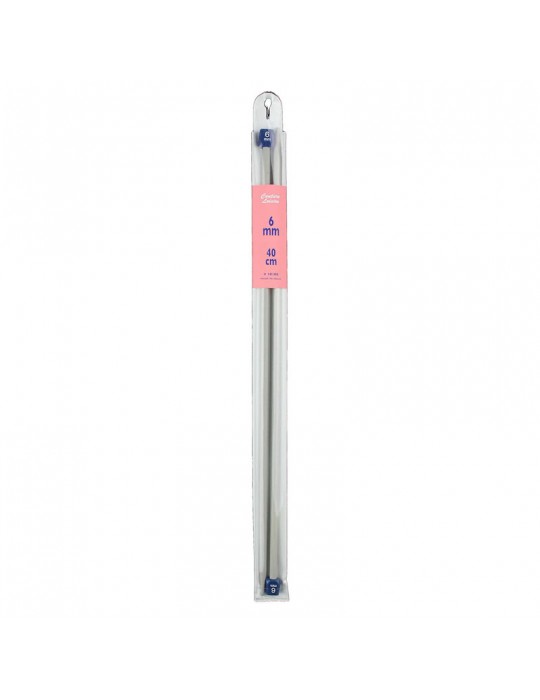Aiguilles à tricoter 40cm ø6mm