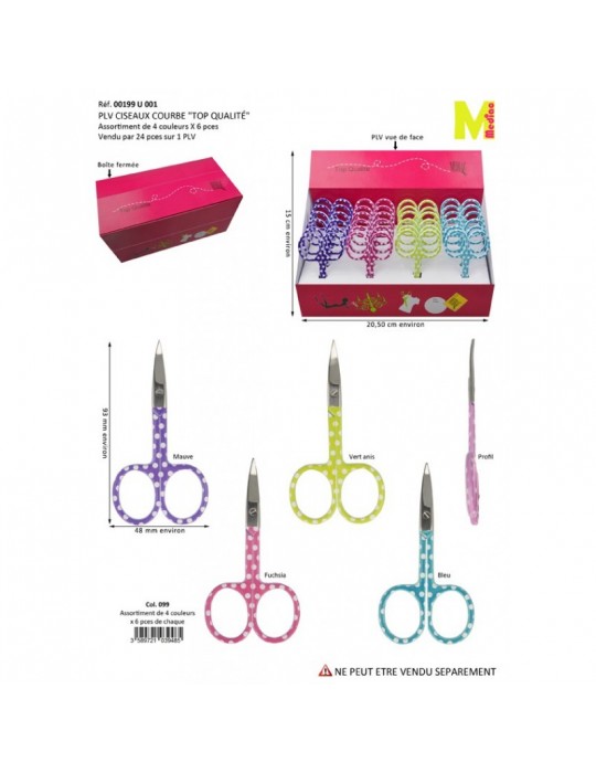 Ciseaux en P.L.V. assortiment