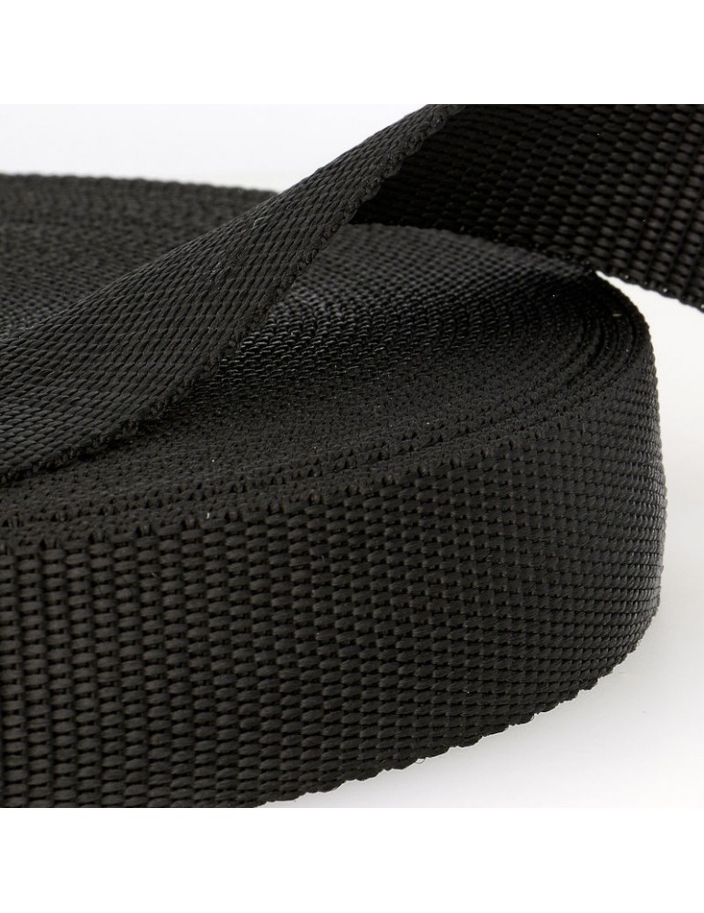 Sangle 40 mm 100% POLYPROPYLENE noir Sangle 40 mm 100% POLYPROPYLENE noir