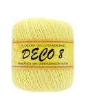 Pelote coton à crocheter Deco 8 jaune Pelote coton à crocheter Deco 8 jaune