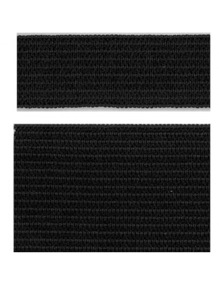 Elastique maille 15 mm noir Elastique maille 15 mm noir