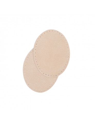 Renforts cuir à coudre beige