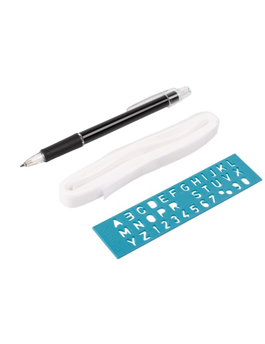 Kit de marquage sur étiquettes (3mx0.50mm, noir) nc