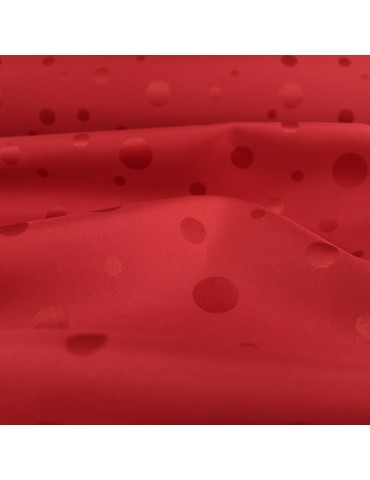 Tissus d'ameublement antitaches à pois rouge