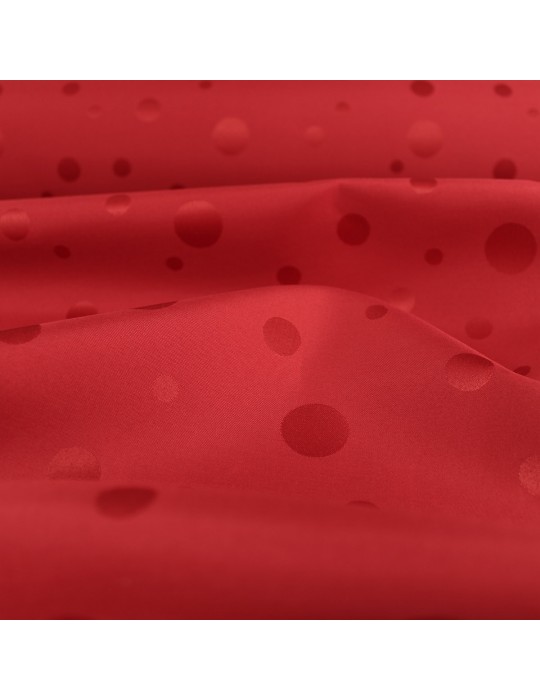 Tissus d'ameublement antitaches à pois rouge