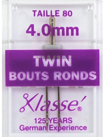 Aiguille machine universelle twin bouts ronds 80/12