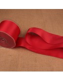 Ruban satin double face 62 mm rouge Ruban satin double face 62 mm rouge