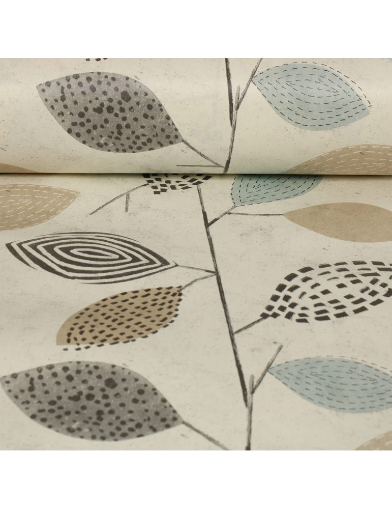 Toile cirée imprimée beige Toile cirée imprimée beige