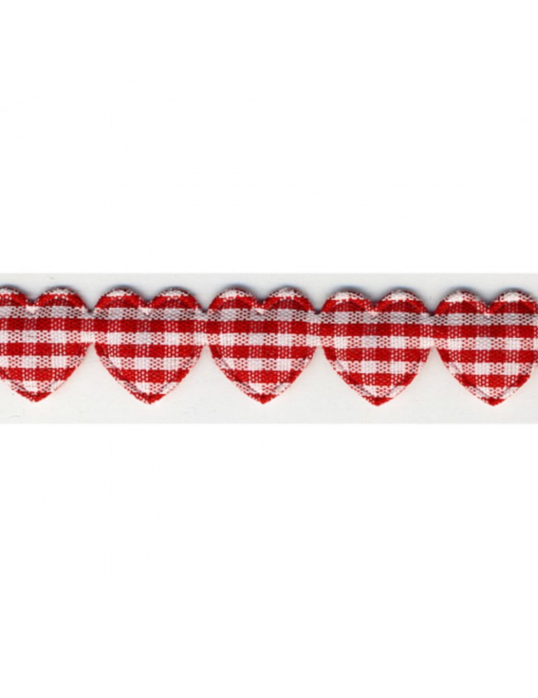 Guirlande de coeurs 15 mm rouge Guirlande de coeurs 15 mm rouge