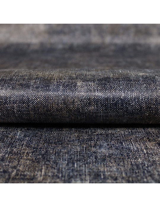 Toile cirée imprimée bleu