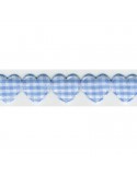 Guirlande de coeurs 15 mm bleu Guirlande de coeurs 15 mm bleu