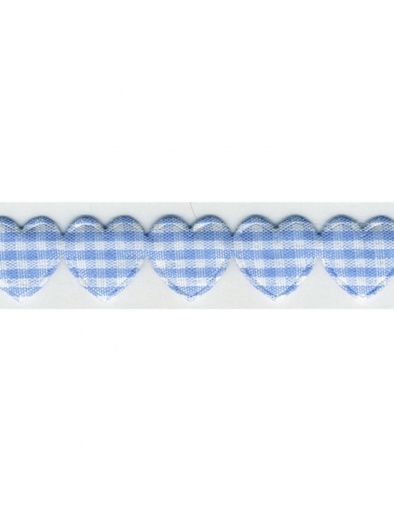 Guirlande de coeurs 15 mm bleu Guirlande de coeurs 15 mm bleu