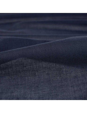 Voile de coton bleu
