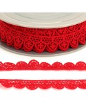 Guipure 20 mm rouge
