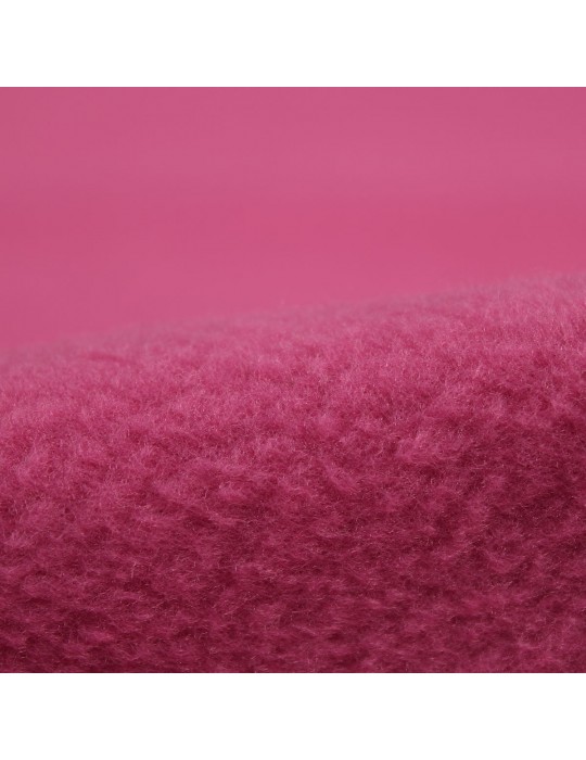 Tissu polaire anti feutrage uni rose