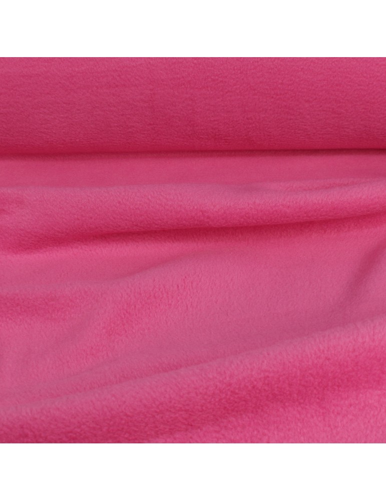 Tissu polaire anti feutrage uni rose Tissu polaire anti feutrage uni rose