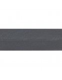 Biais replié aspect cuir 25 mm gris