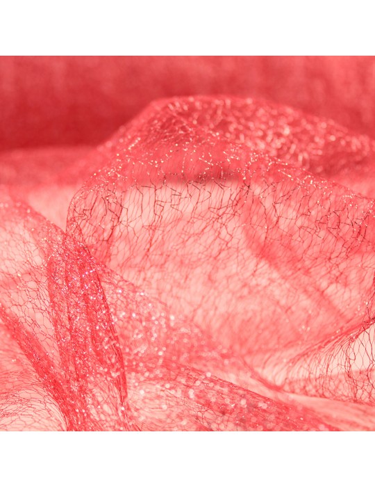 Tissu d'habillement résille rouge