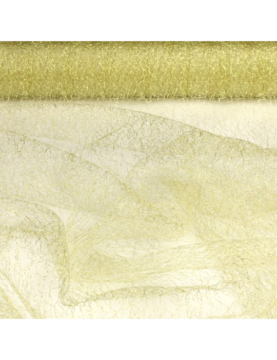 Tissu d'habillement résille  doré