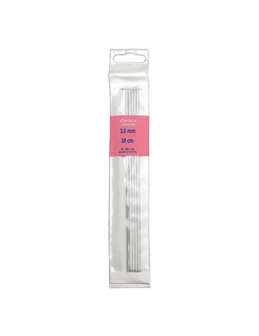 Aiguilles double-pointes 20 cm ø2.5 mm