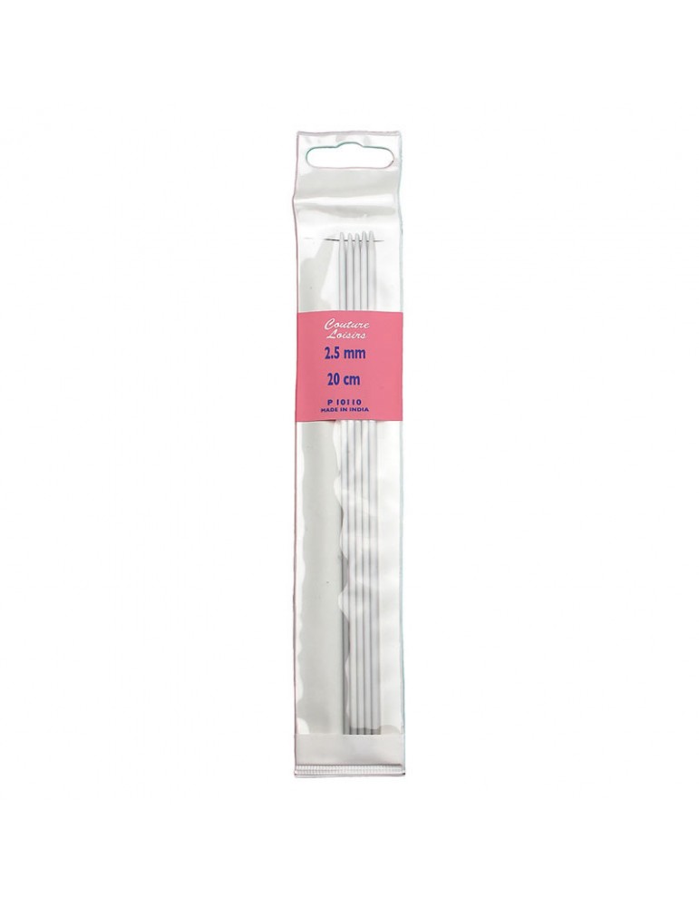 Aiguilles double-pointes 20 cm ø2.5 mm