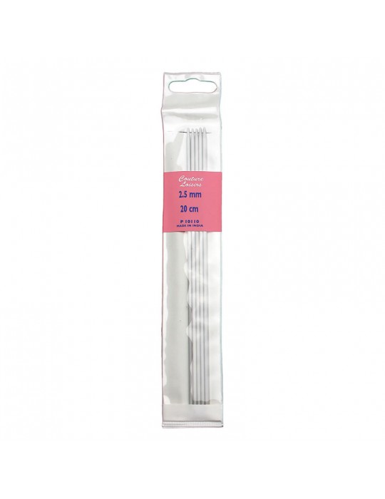 Aiguilles double-pointes 20 cm ø2.5 mm