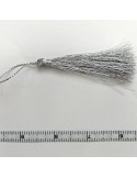 Pompon fantaisie couleur argent argenté Pompon fantaisie couleur argent argenté