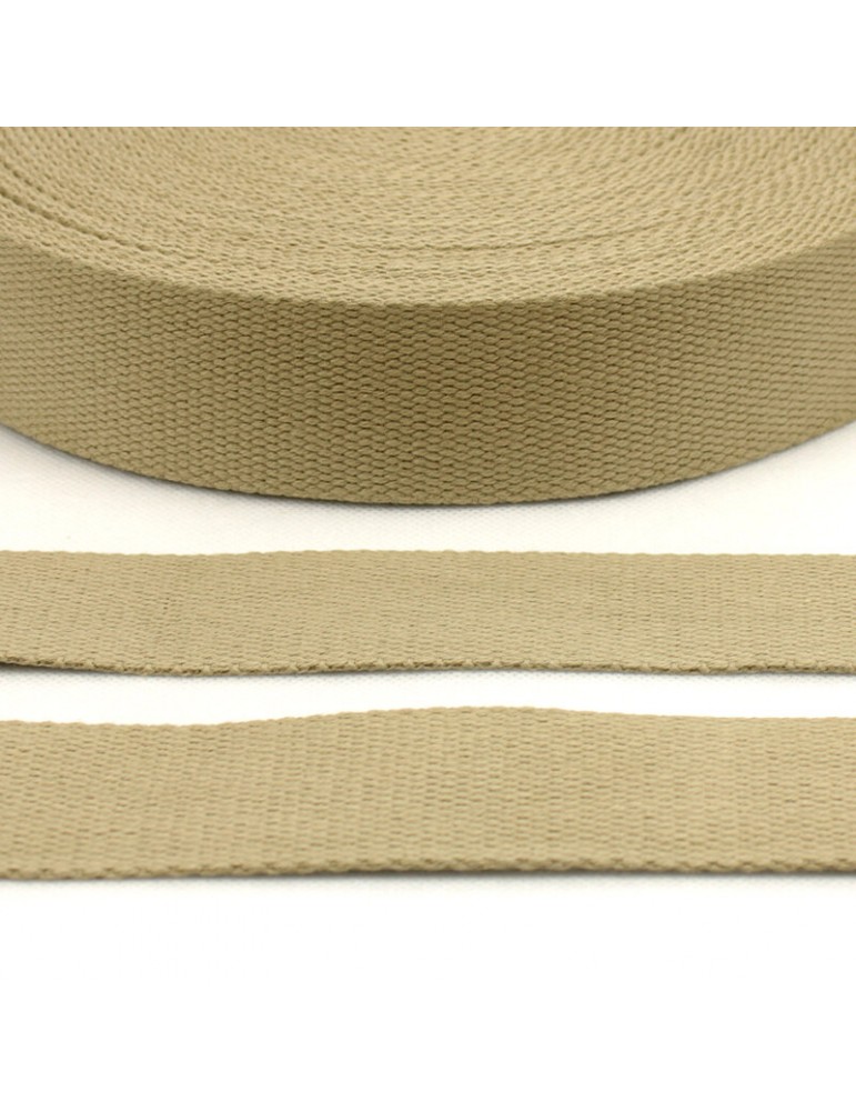 Sangle coton 40 mm taupe Sangle coton 40 mm taupe