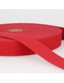 Sangle coton 40 mm rouge