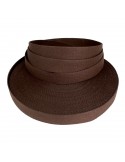 Sangle coton 25 mm marron Sangle coton 25 mm marron