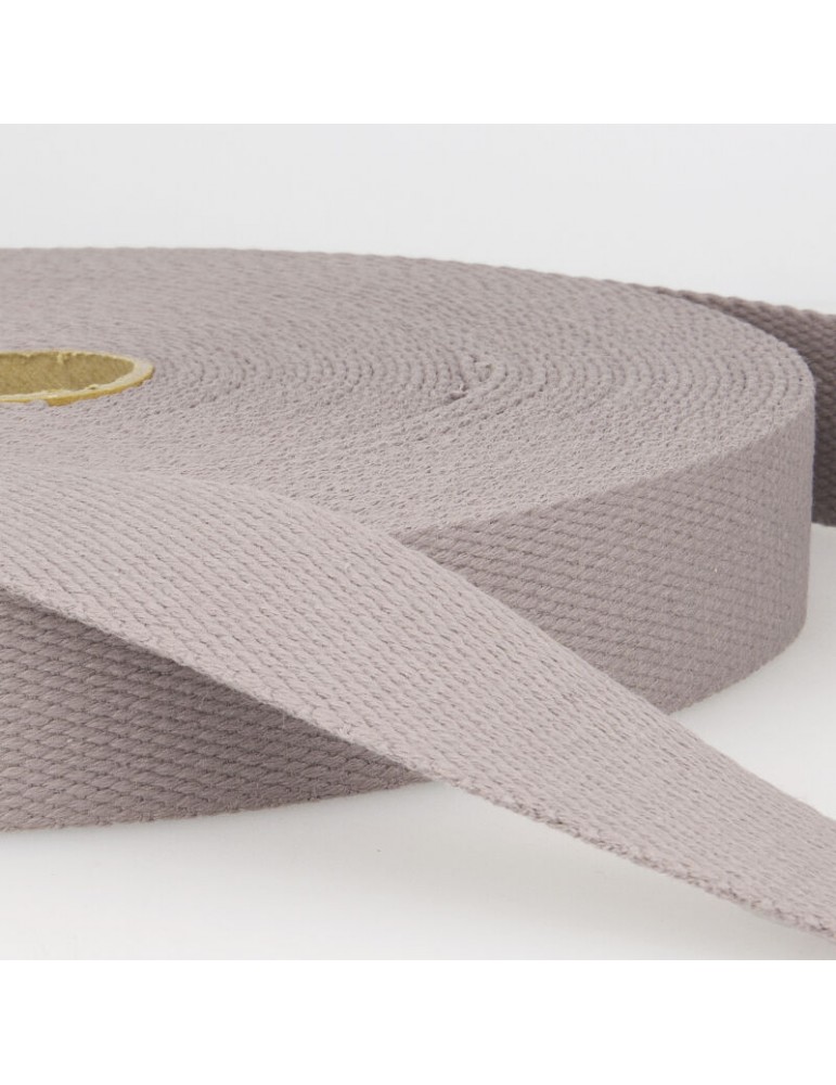 Sangle coton 25 mm gris Sangle coton 25 mm gris