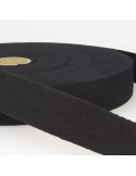 Sangle coton 25 mm noir Sangle coton 25 mm noir
