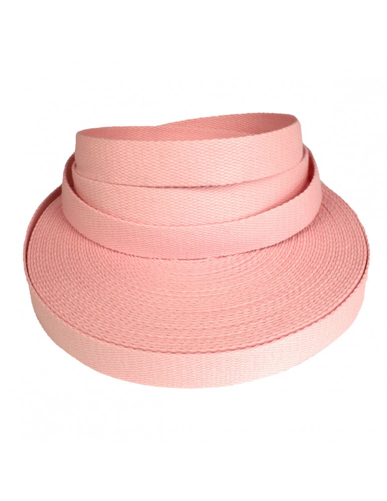 Sangle coton 25 mm rose Sangle coton 25 mm rose